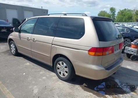 2002 Honda Odyssey Ex из США, поврежденный, VIN 2HKRL18622H542316